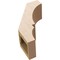 Ekena Millwork 5-inch W x 10-inch D x 14-inch H Balboa Rough Cedar Woodgrain TimberThane Knee Brace, Primed BRCUR05X10X14BOARCPR - alternate 5